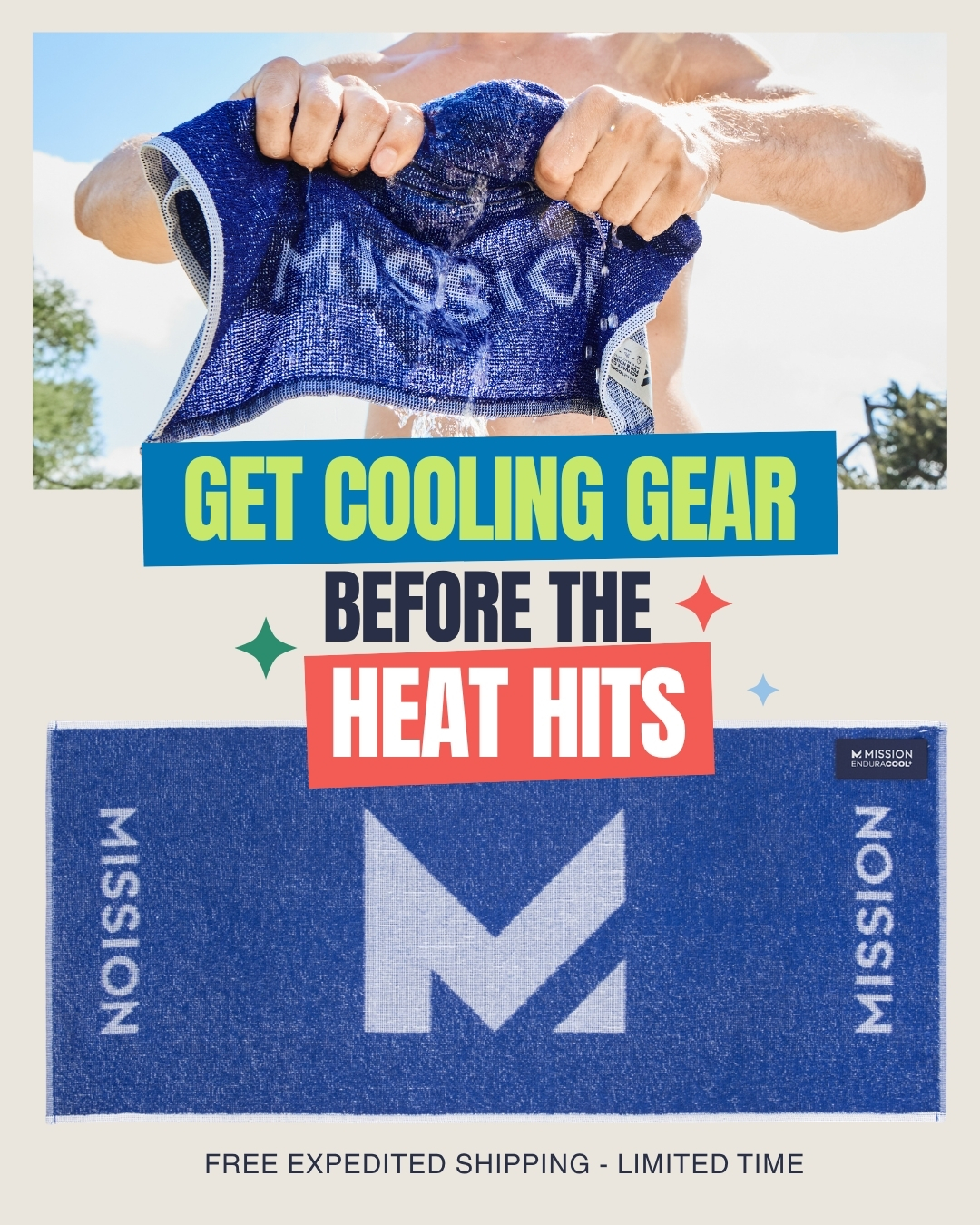 Mission Cooling Facebook ad