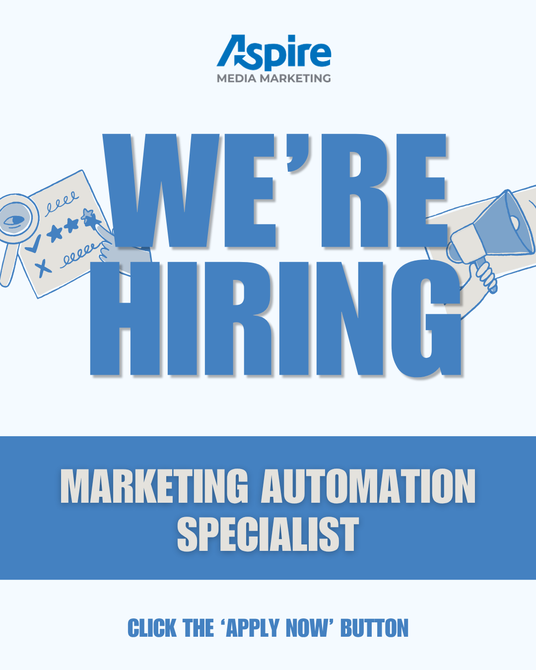 Aspire Media Marketing Facebook ad: Marketing Automation Specialist wanted, fully remote