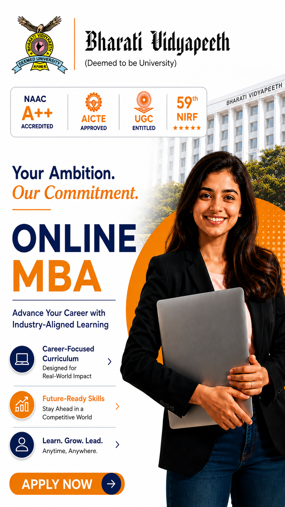 Bharati Vidyapeeth Online Degree Programs  Facebook ad