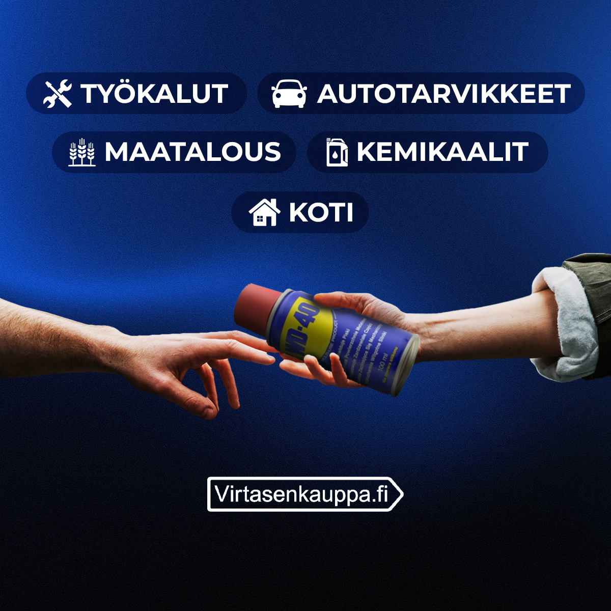 Virtasenkauppa.fi Facebook ad: Anna varaston Harrin yllättää!