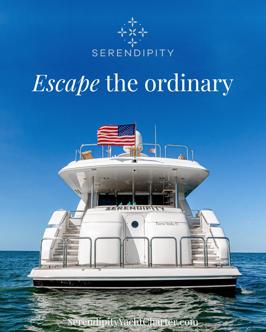 Serendipity Yacht Charter Facebook ad: serendipity