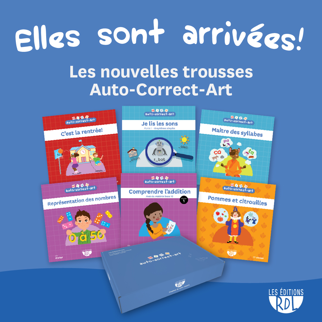 Les éditions RDL Facebook ad: Les nouvelles trousses Auto-Correct-Art sont arrivées!