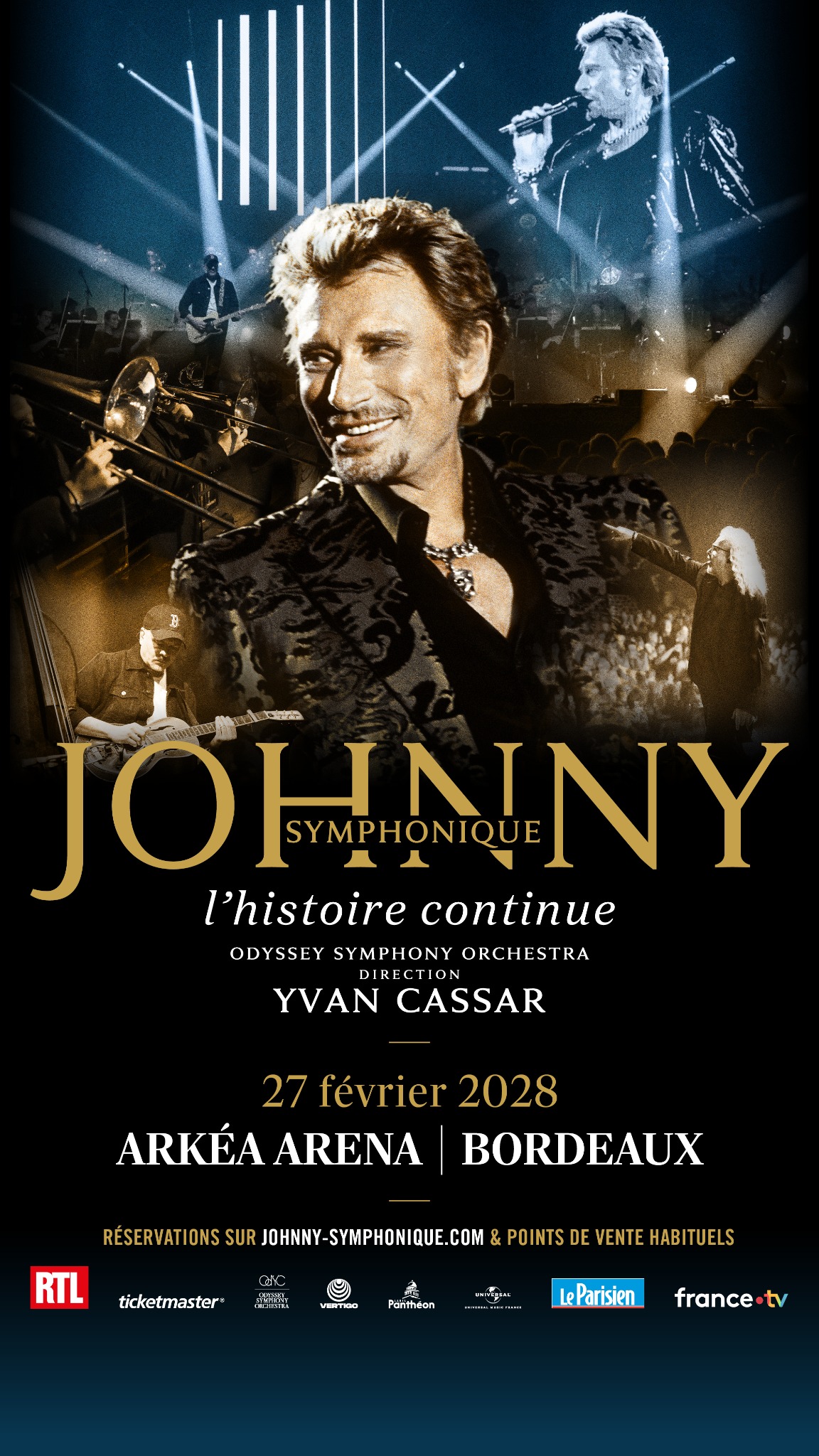 Johnny Symphonique Tour - Officiel Facebook ad: L’histoire continue… En tournée dans toute la France…