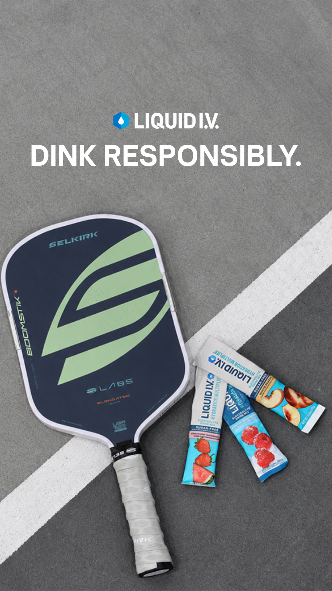 Liquid I.V. Facebook ad: Dink Responsibly