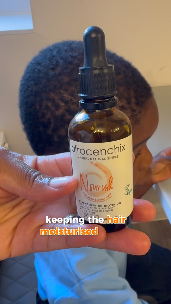 Afrocenchix Facebook ad: Healthy hair routines for the whole family.