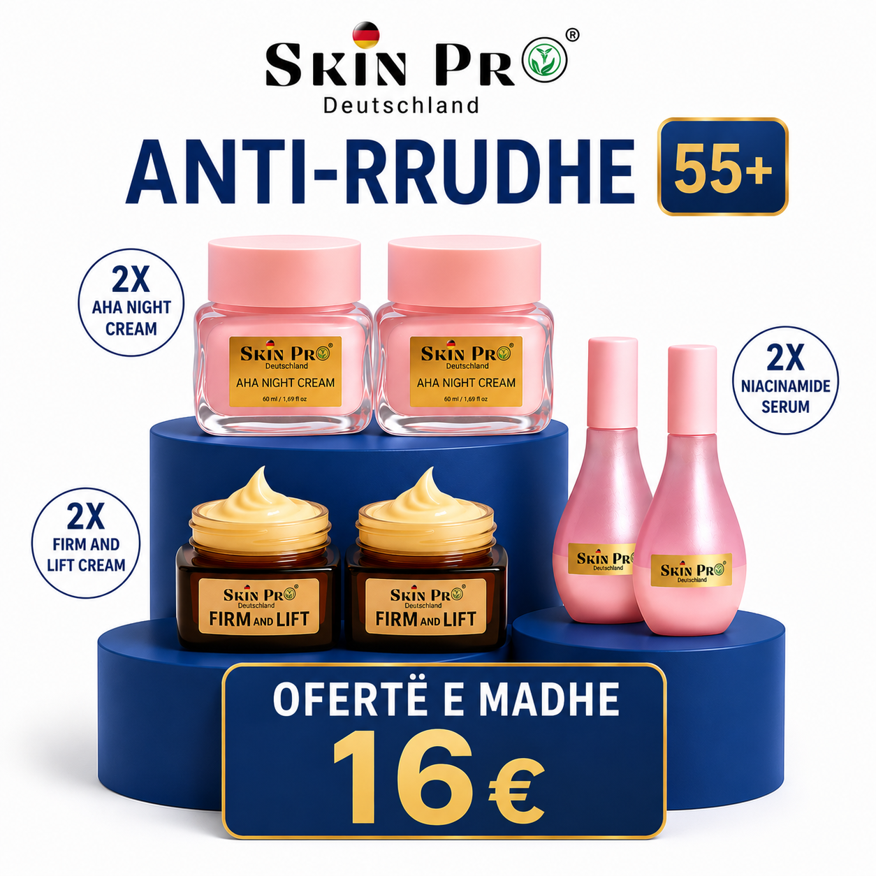SkinPro.com Facebook ad: RUTINA 55+