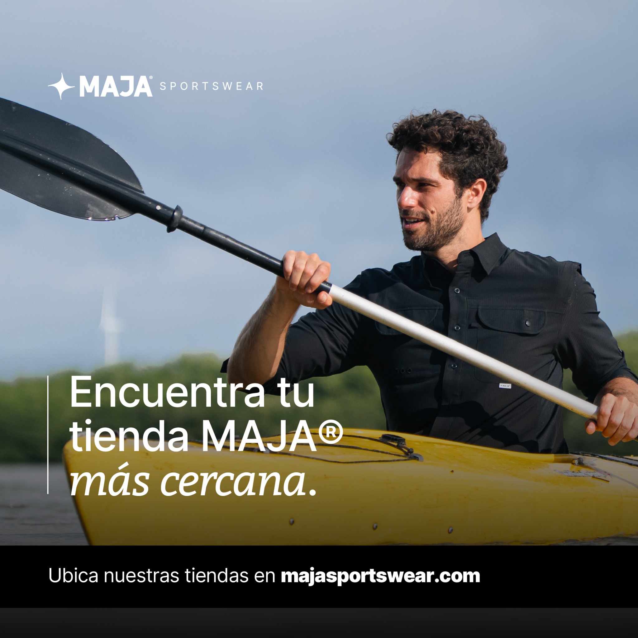 MAJA Sportswear Facebook ad: Encuentra tu MAJA más cercana