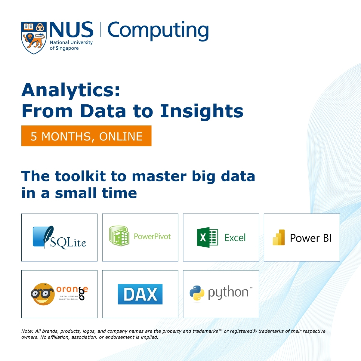 NUS School of Computing: Analytics: From Data to Insights Facebook ad: Professional Certificate in Analytics: From Database to…