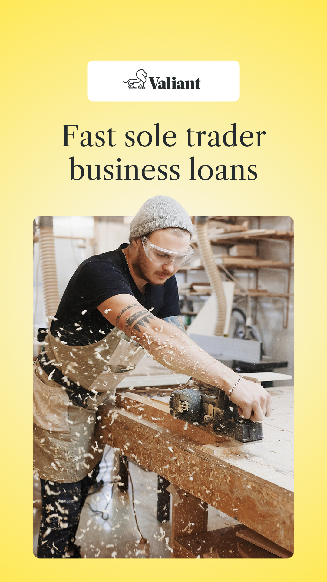 Valiant Business Loans Facebook ad