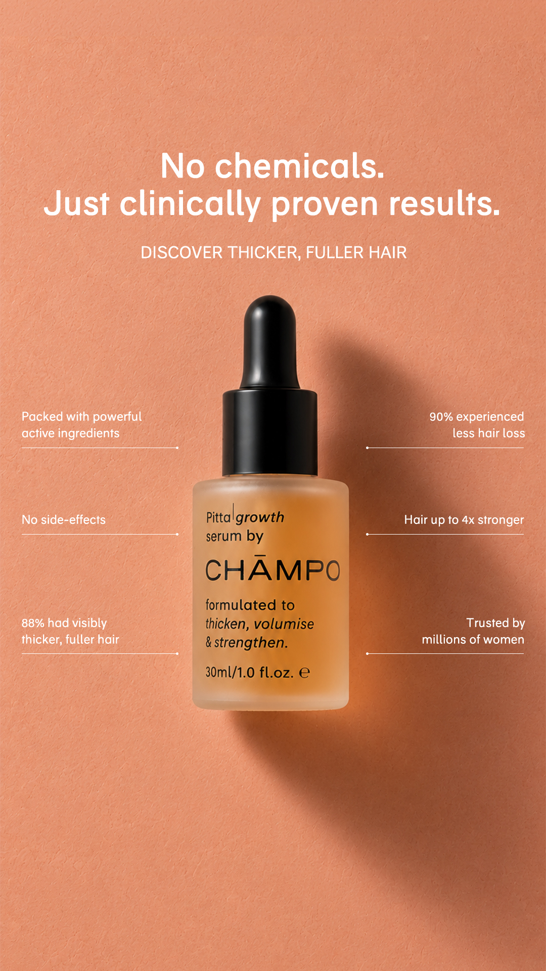 Chāmpo Haircare Facebook ad