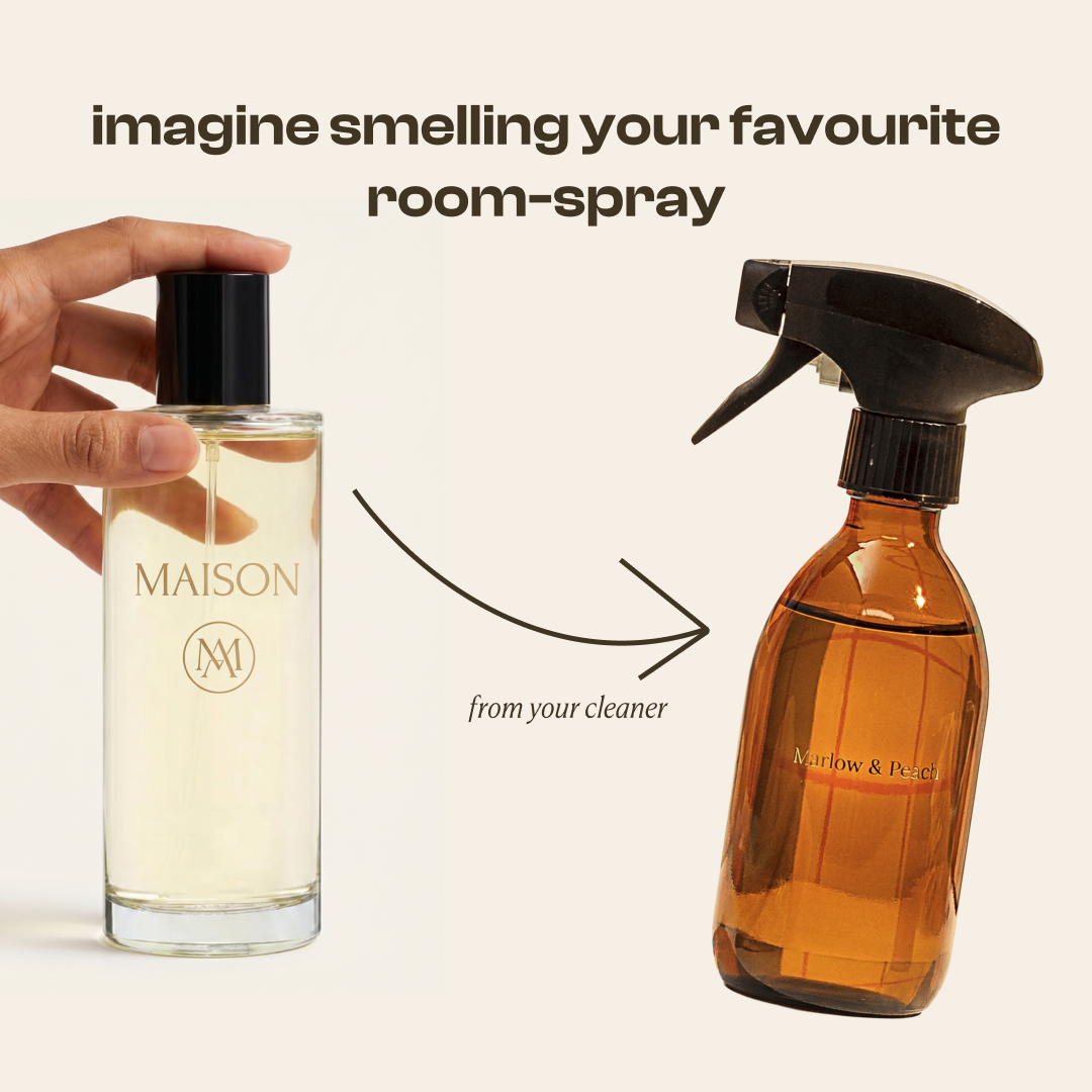 Marlow & Peach Facebook ad: Starter Kit 50% Off (Free Bottle + Cloth Included)