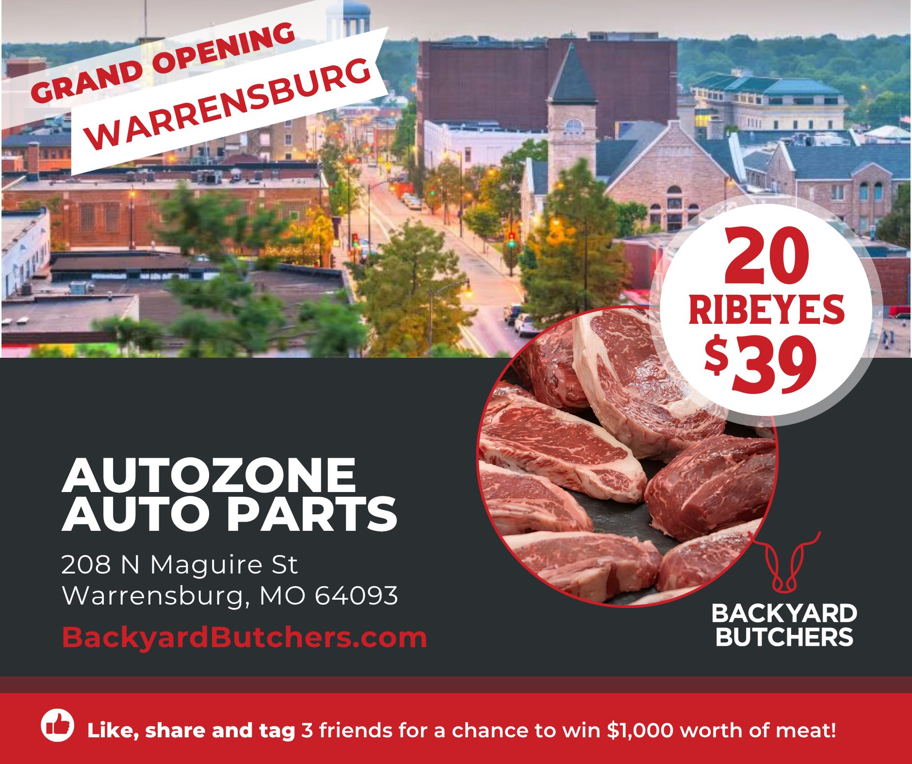 Backyard Butchers Facebook ad