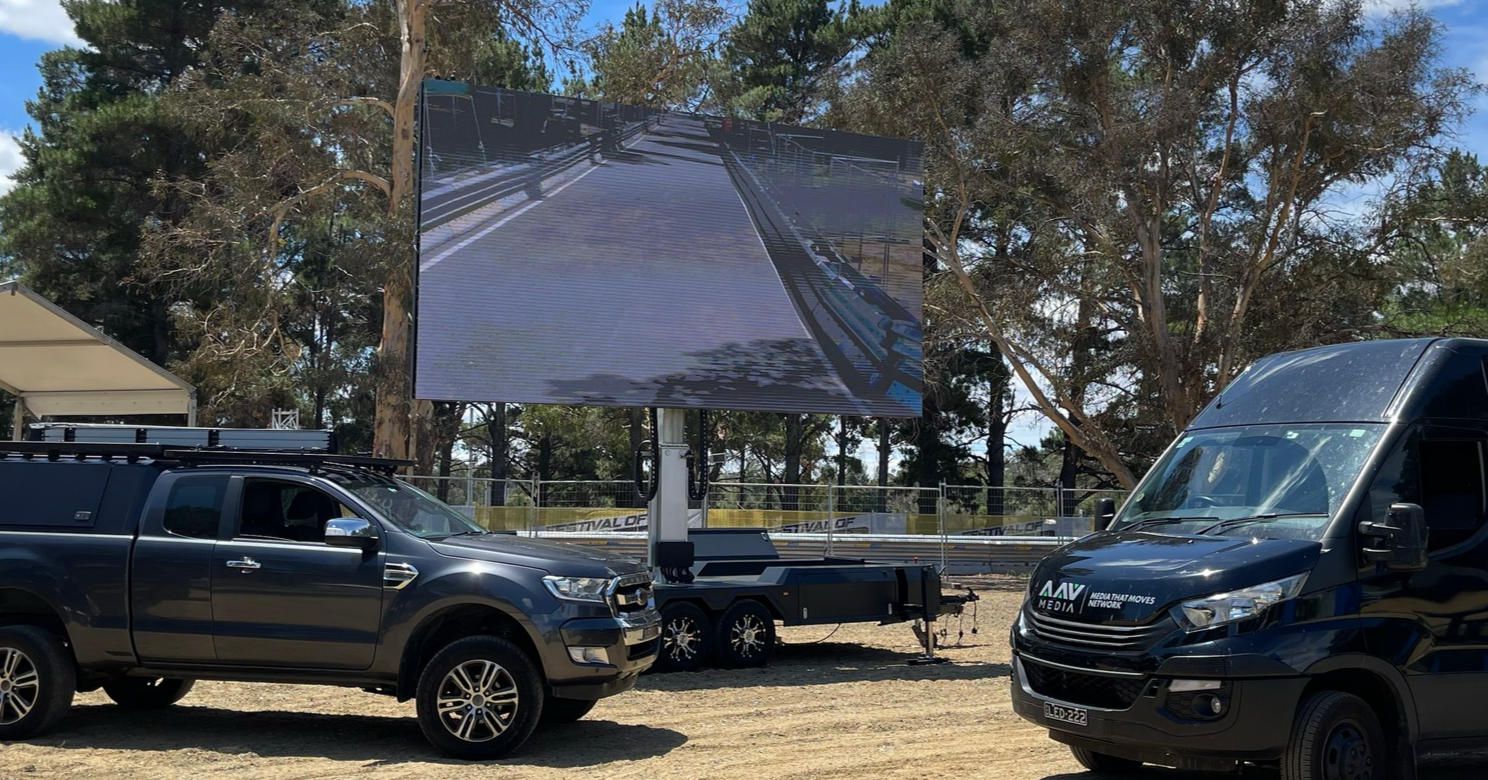 AAV MEDIA Facebook ad: MOBILE EVENT SCREENS