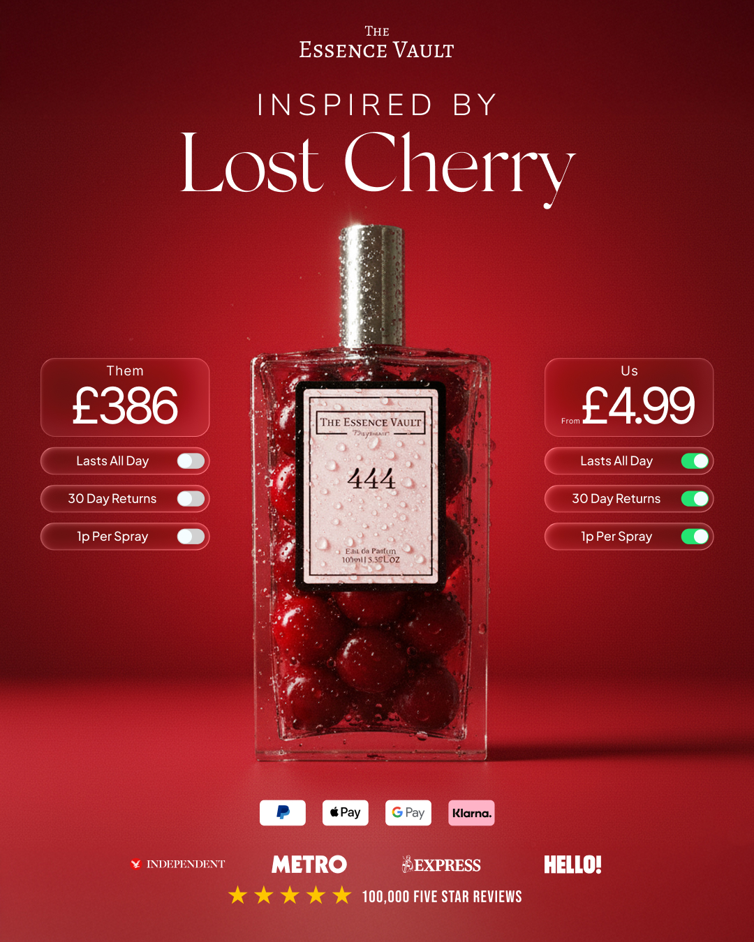 The Essence Vault Facebook ad