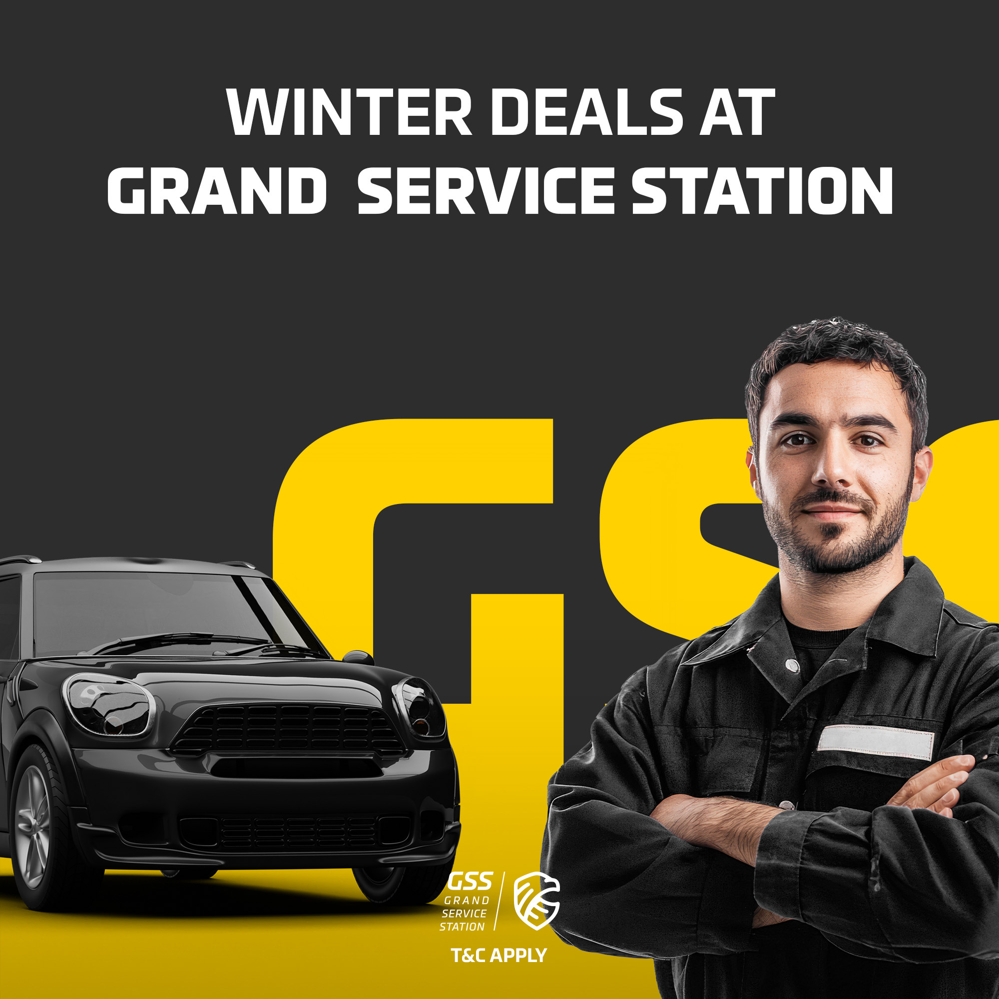 Grand Service Station Facebook ad: Don’t miss out on our monthly offers at…