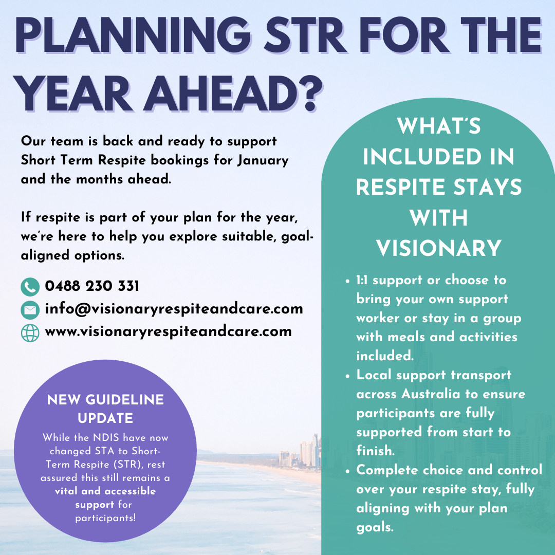 Visionary Respite and Care Facebook ad: Now Taking January STR Bookings and Beyond | Visionary…