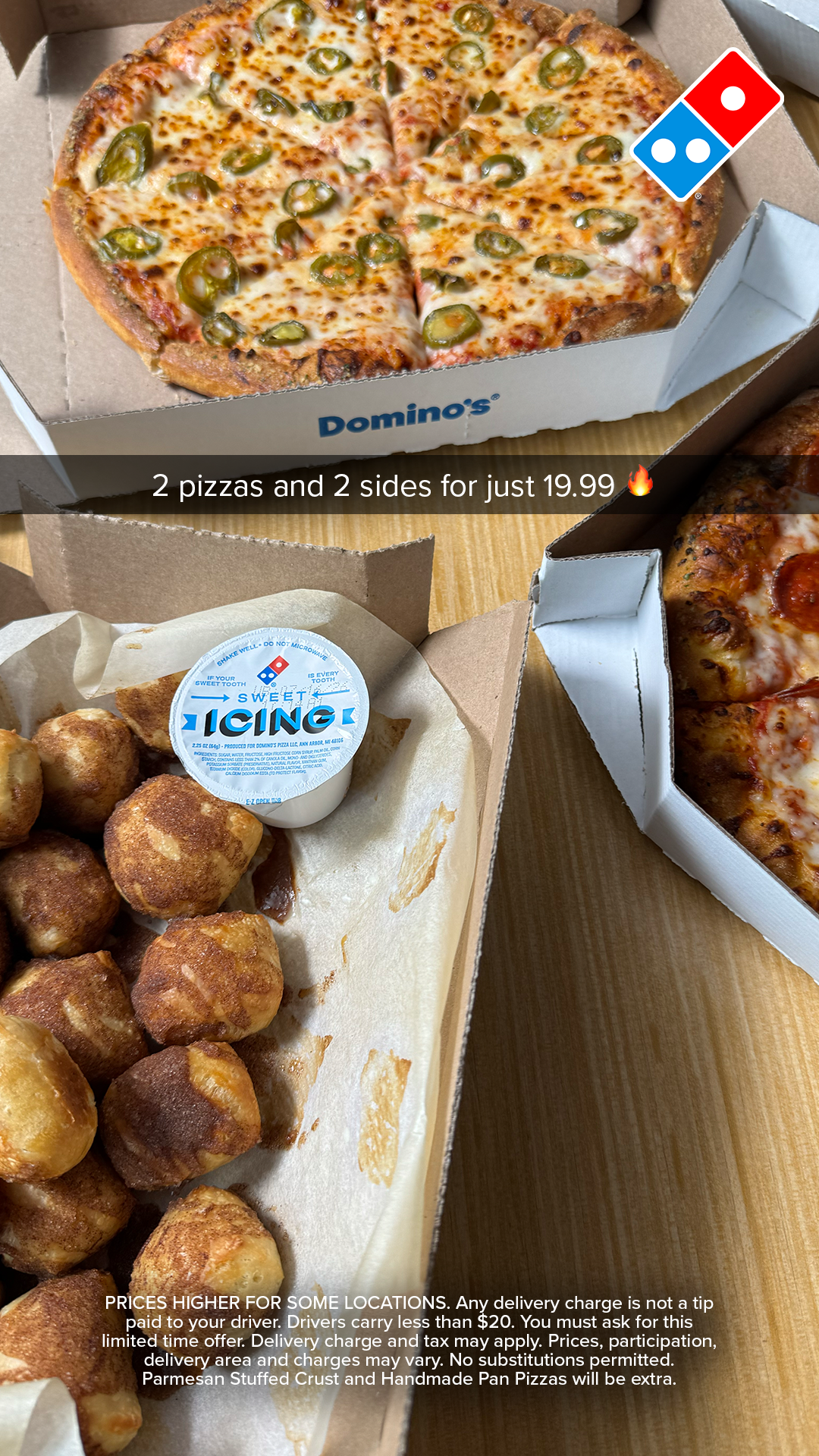 Domino's Pizza Facebook ad
