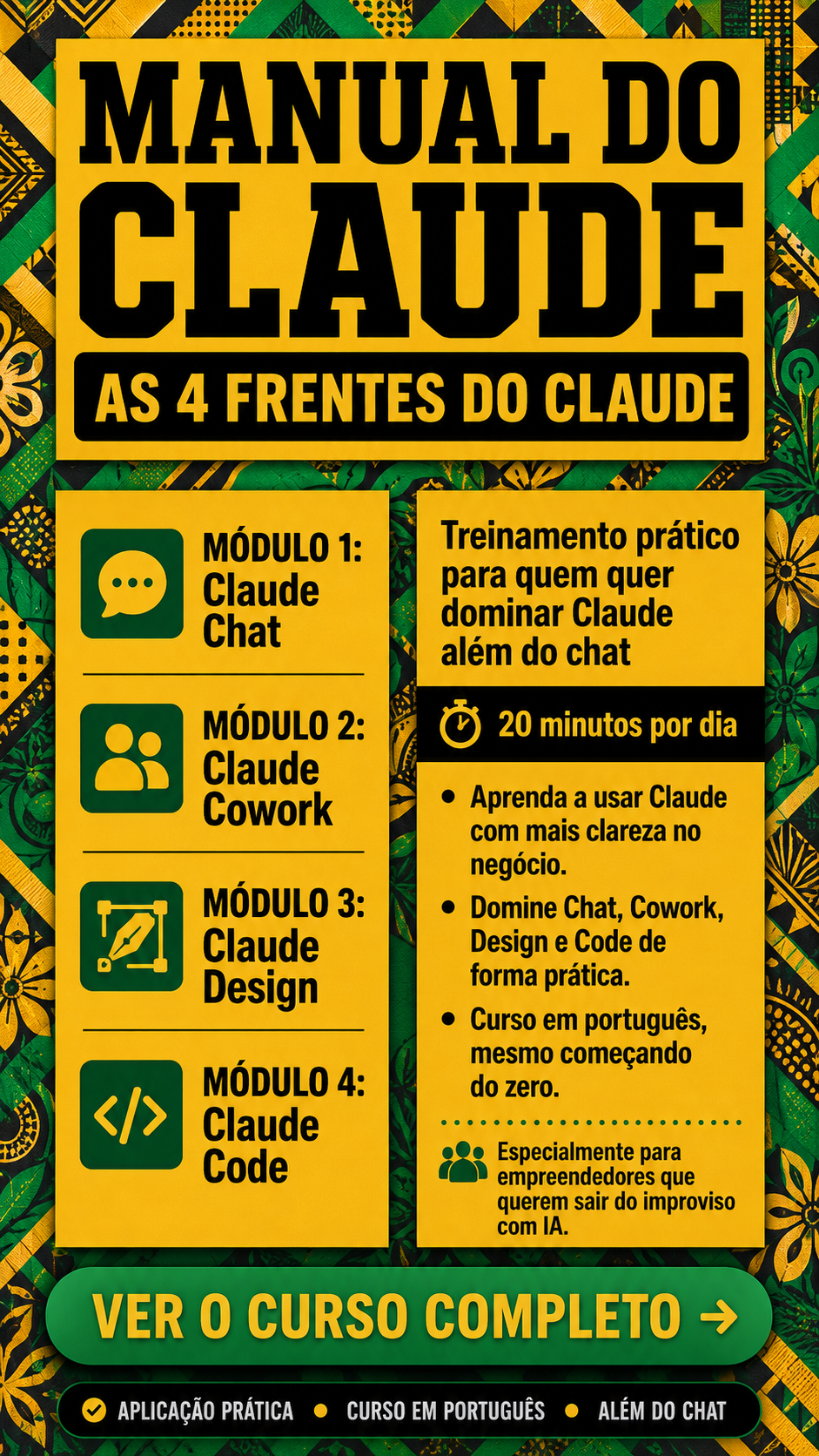 Mariana Torres Facebook ad: O Claude tem 4 frentes. Você usa 1.