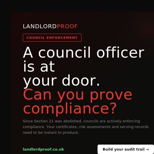 Landlord Proof Facebook ad