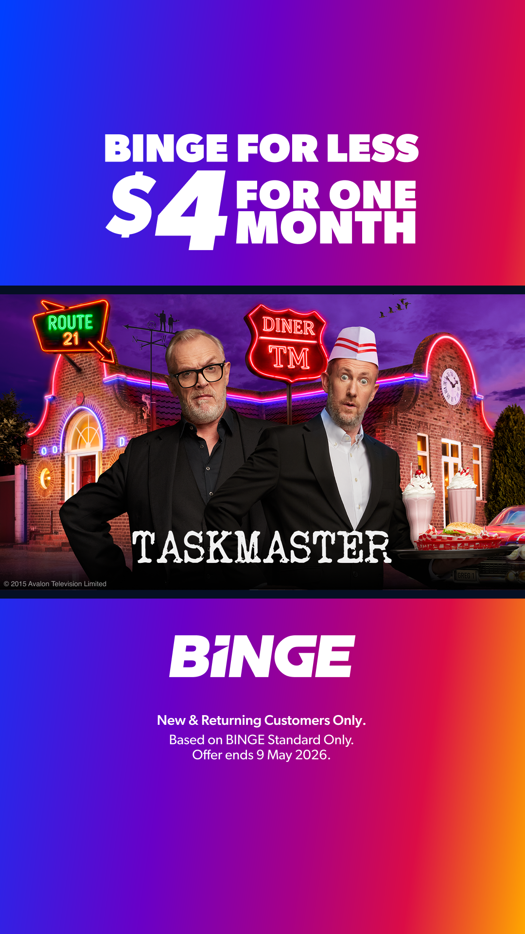 Binge Facebook ad