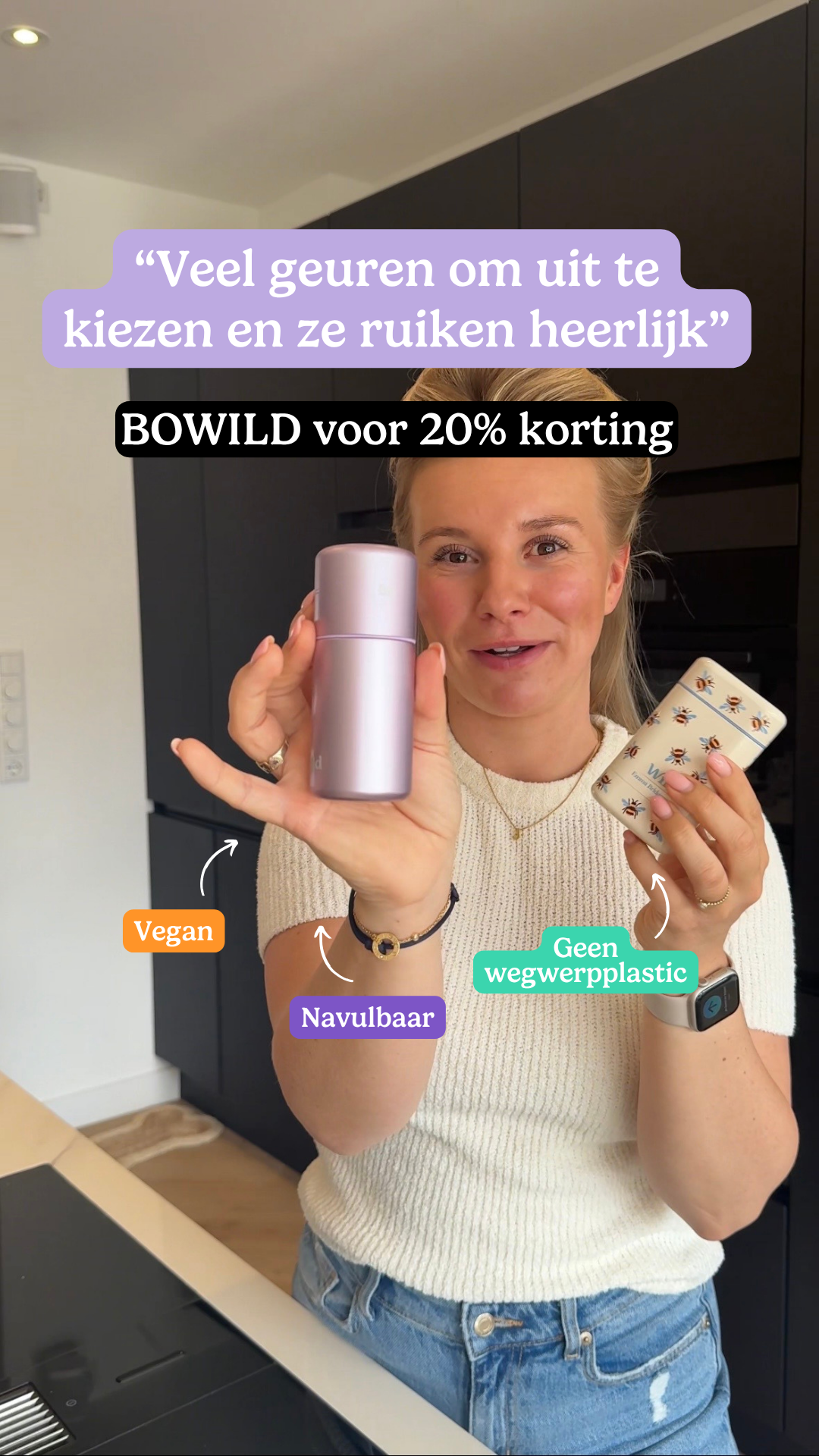 Wild Facebook ad: Met mijn code BOWILD krijg je nu 20% korting op de gehele…