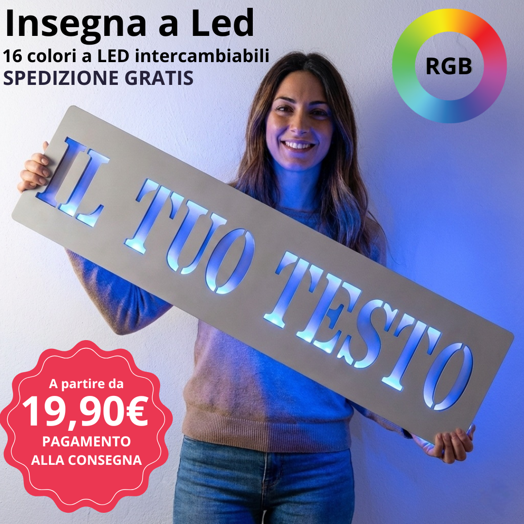 Webilo.it Facebook ad: Insegna LED 19,90€ - Pagamento alla consegna - Spedizione…