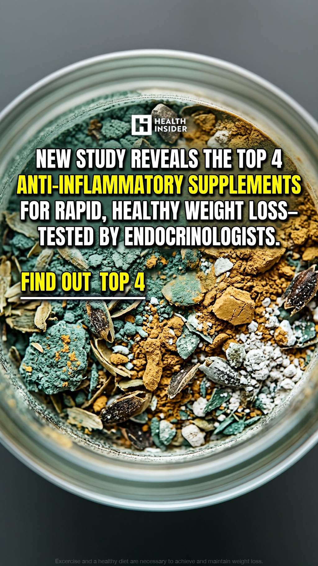 Health Insider Facebook ad: Top 4 anti-inflammatory supplements ranked