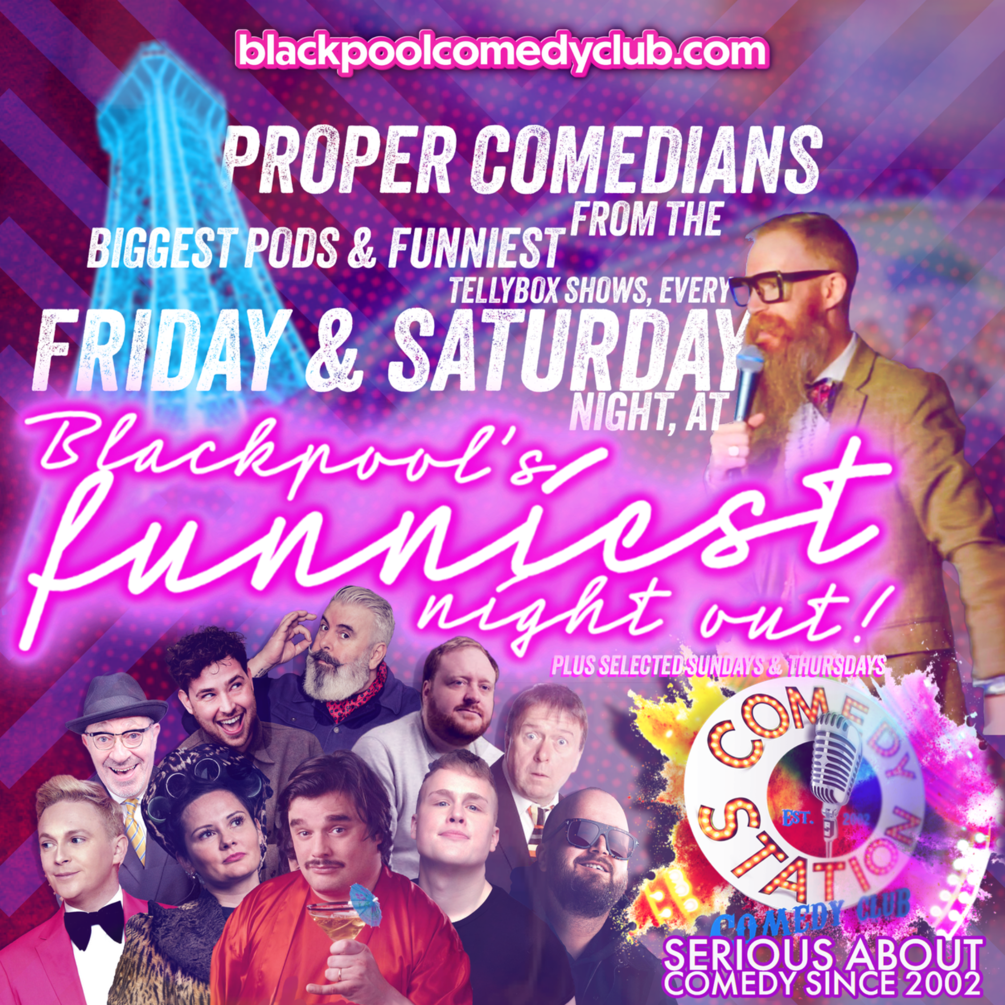 Comedy Station Comedy Club, Blackpool Facebook ad from Apr 19, 2024