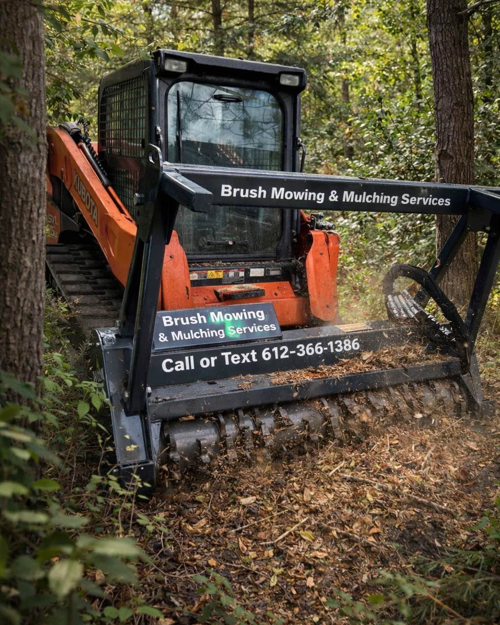 Val Sharik Facebook ad: Land Clearing, Brush Mowing & Mulching for Sale