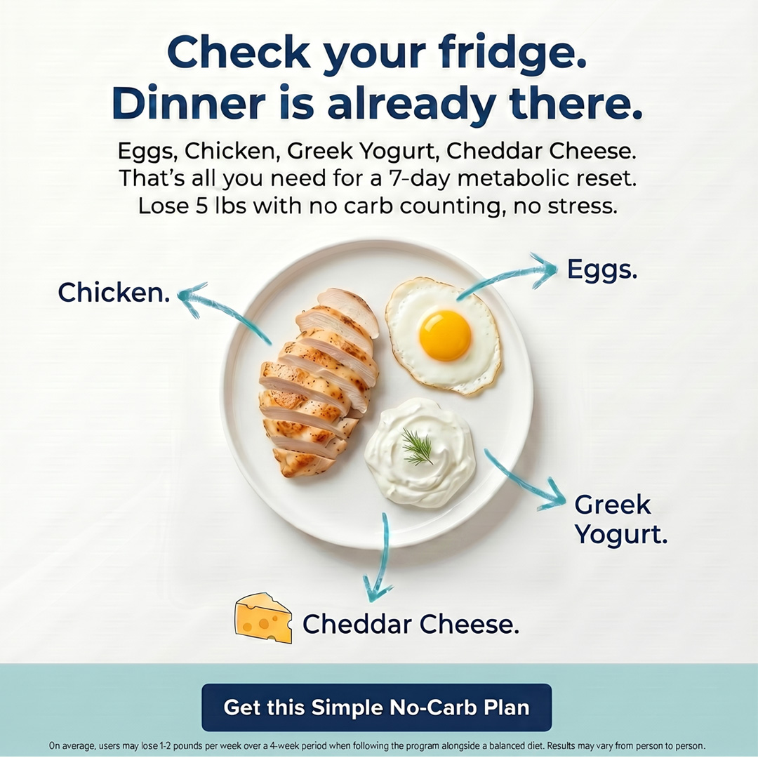 No Carbs Challenge Facebook ad