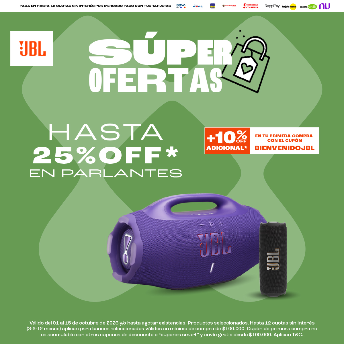 JBL Colombia Facebook ad: Envío gratis