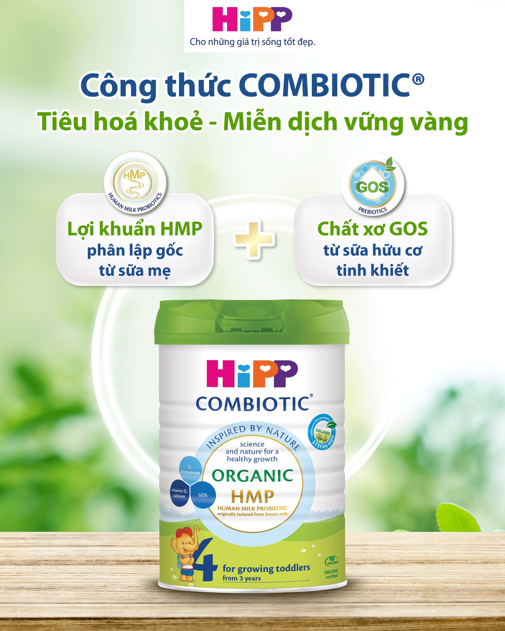 HiPP Việt Nam Facebook ad: COMBIOTIC, Công thức mô phỏng gần với sữa…