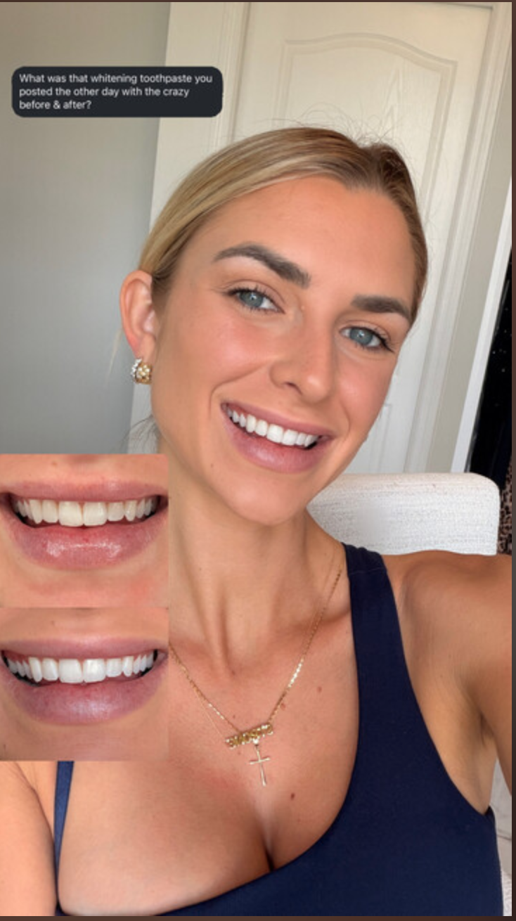 Kelsey G. Owens Facebook ad: 10% Nano Hydroxyapatite Performance Whitening Toothpaste