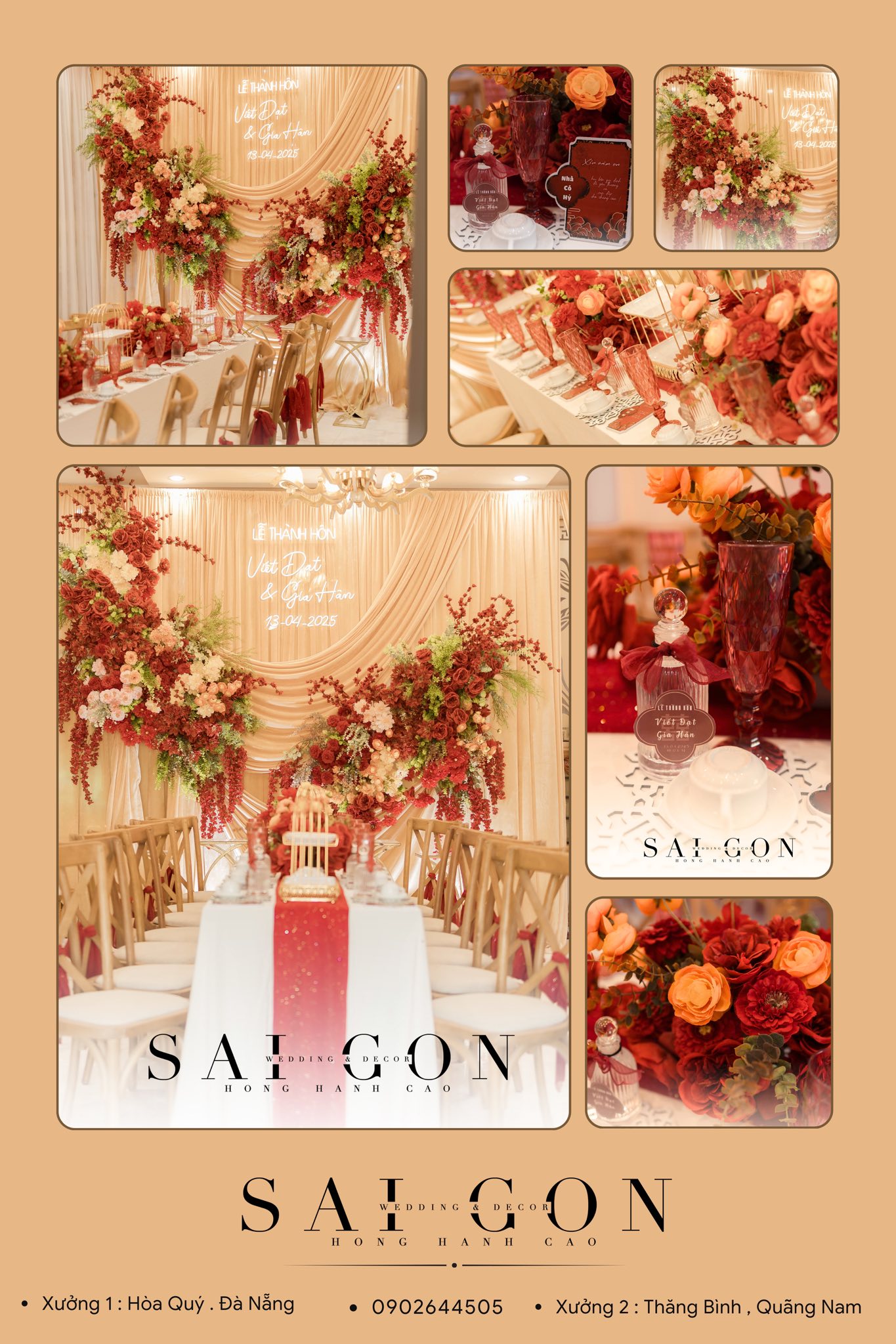 Sai Gon Wedding Decor & Event - Đà Nẵng, Quảng Nam Facebook ad: ĐẸP - CHẤT - MIỄN SHIP