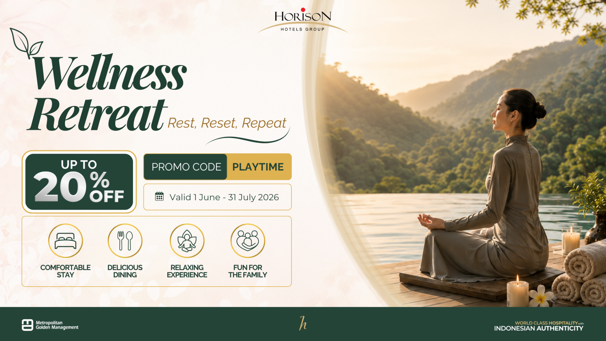 Horison Hotels Facebook ad from Jun 30, 2026