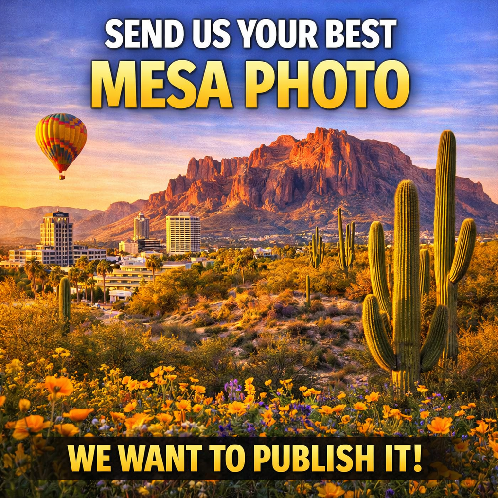 Silent Spark Press Facebook ad: Send Us Your Mesa Photo