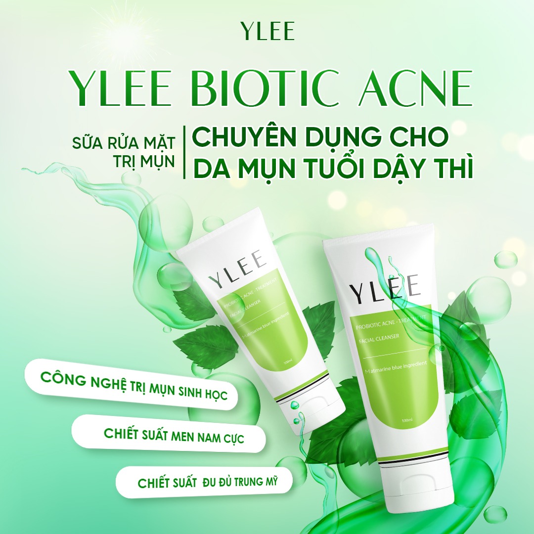 YLEE Probiotic - Sữa Rửa Mặt Sạch Mụn, Sáng Da, Ngừa Thâm Sẹo Facebook ad