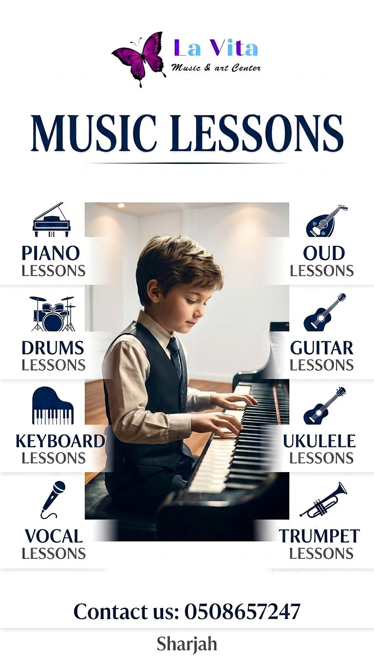 Lavita Music And Art Center Facebook ad: Book your free Assessment