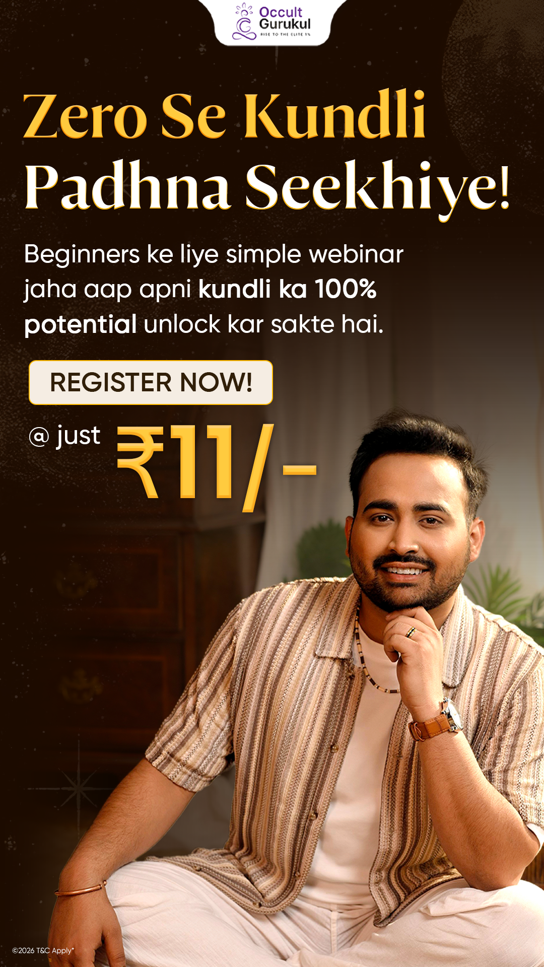 Occult Gurukul Facebook ad: Book your seat before it’s gone!