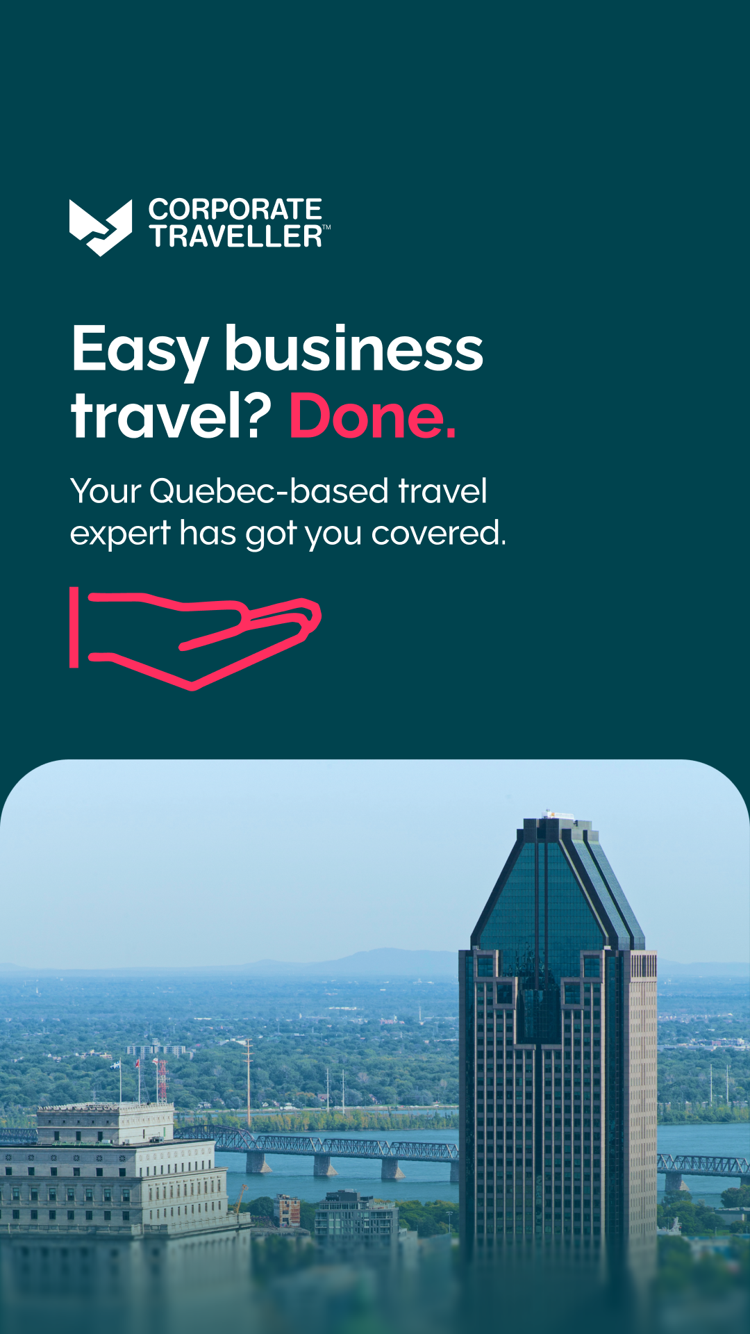Corporate Traveller Canada Facebook ad