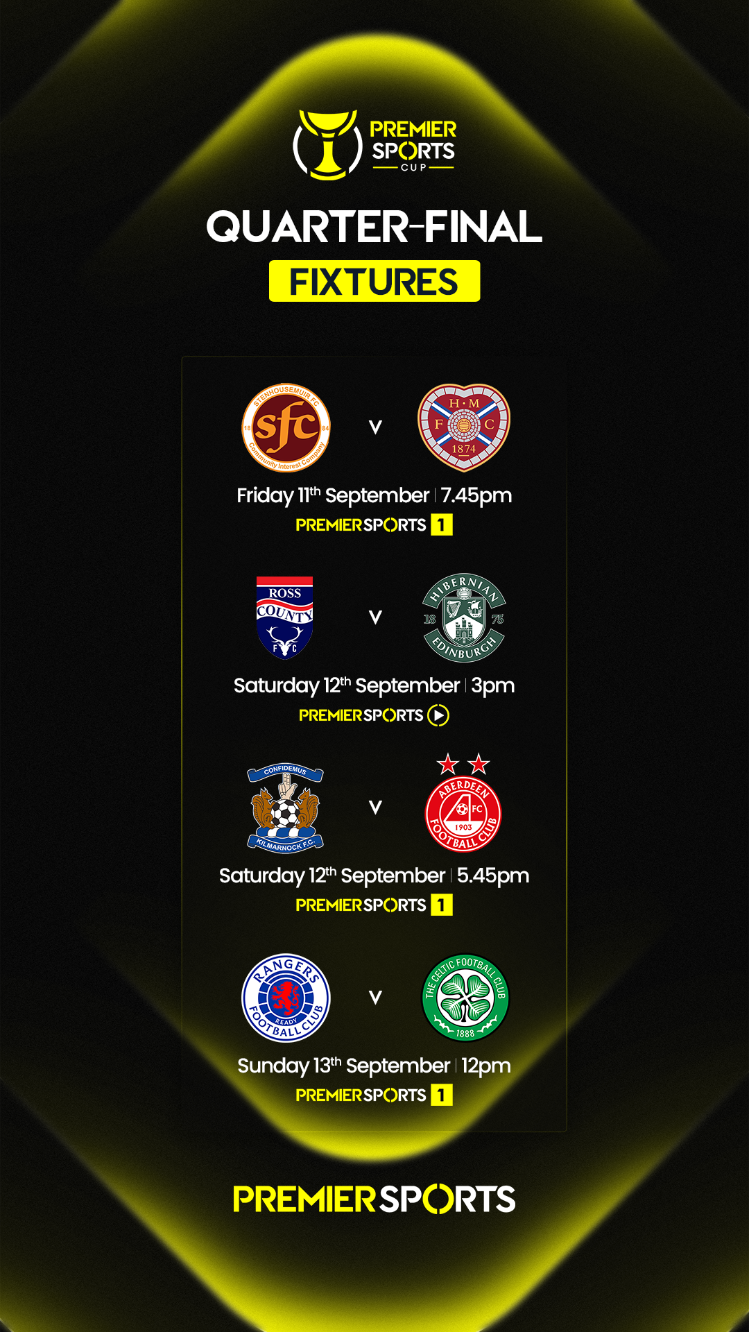 Premier Sports Facebook ad: Where Scottish Football Lives.