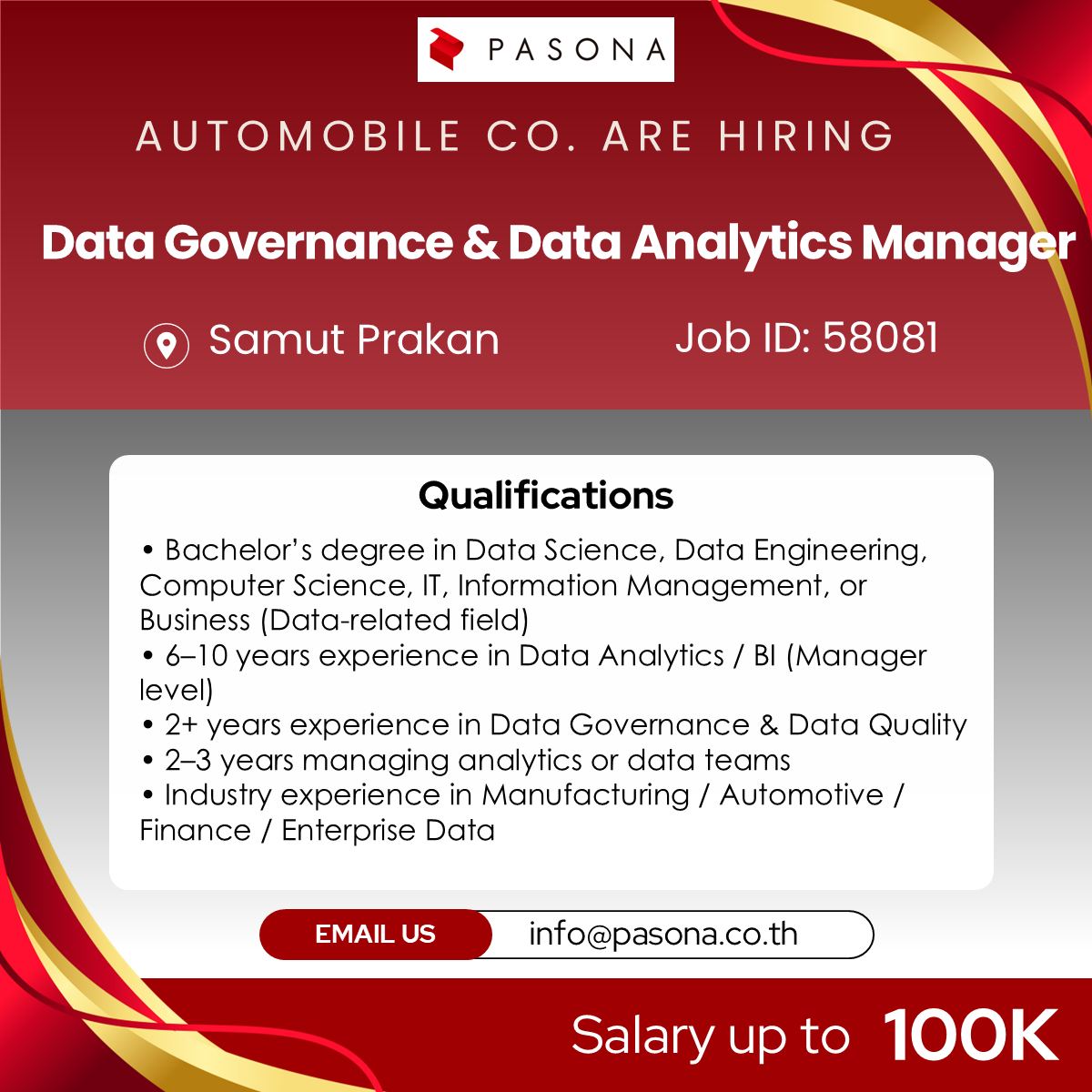 Pasona Recruitment Thailand Facebook ad