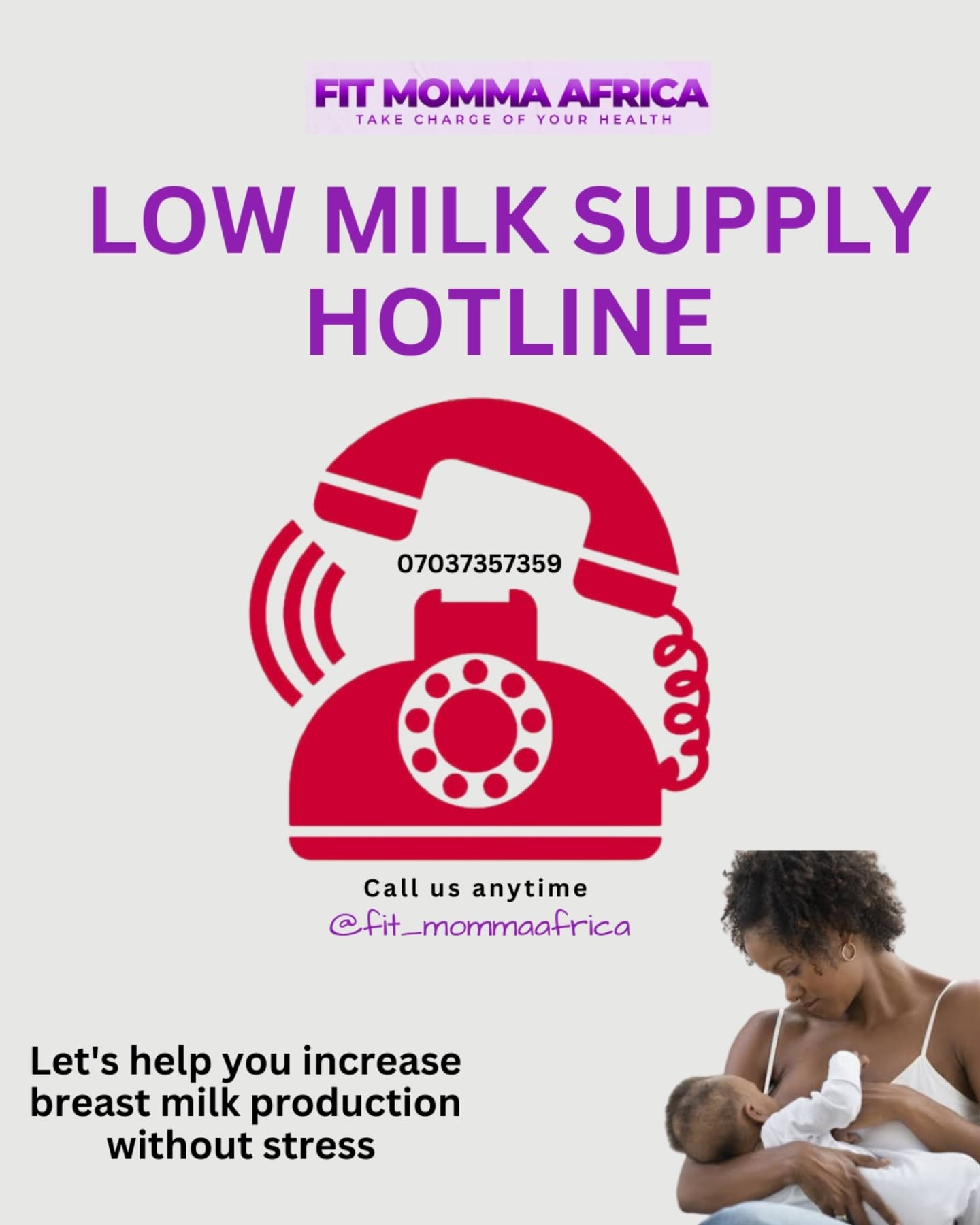 Deluxe Designs Facebook ad: Got low milk supply emergency?