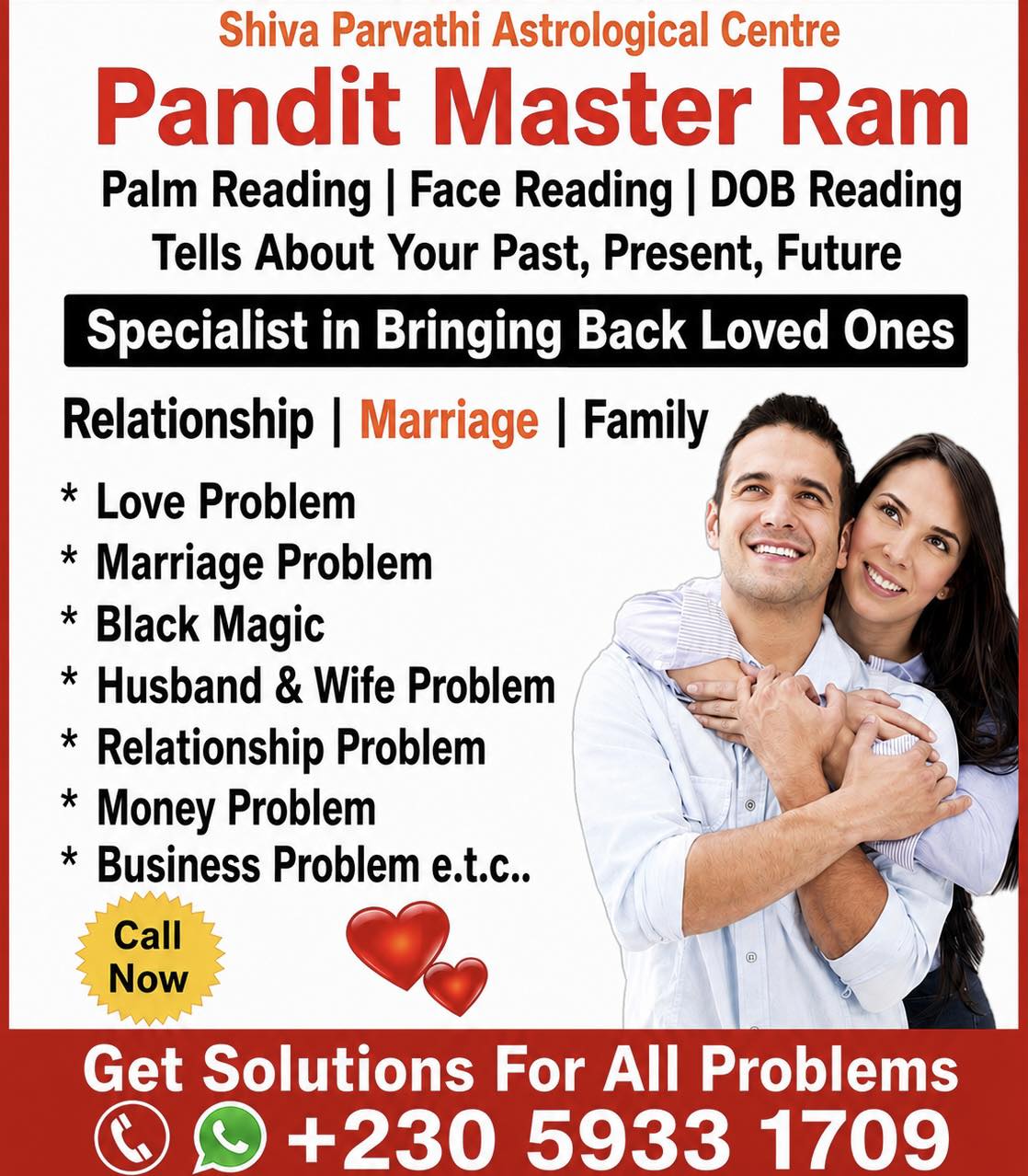 Divine guidance and trusted astrologer in mauritius Facebook ad: Any problem can be solved in days