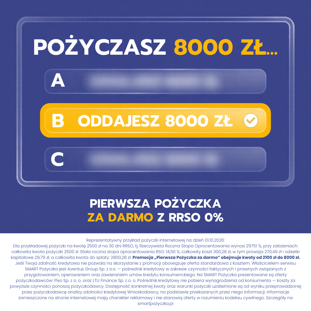 Smartpożyczka.pl Facebook ad: Dodatkowe środki za pośrednictwem SMART Pożyczka!