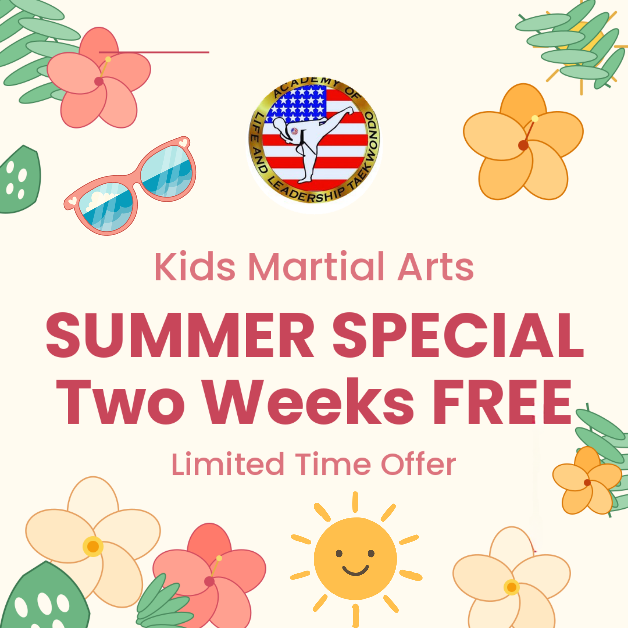 Academy of Life and Leadership Taekwondo Facebook ad