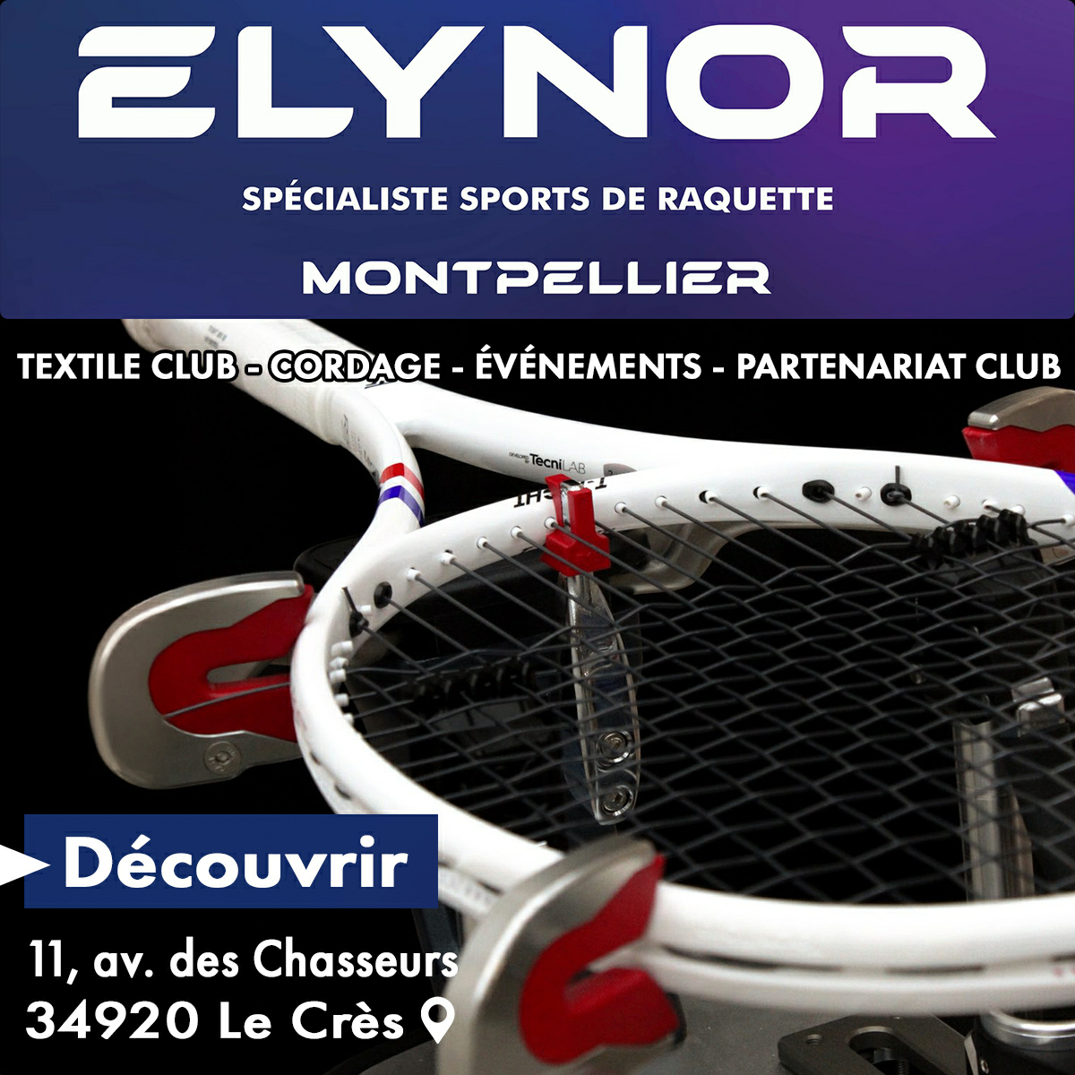 Elynor - Montpellier - Publicité Facebook ad: Elynor Le Crès - Magasin de sport (adresse, horaires)