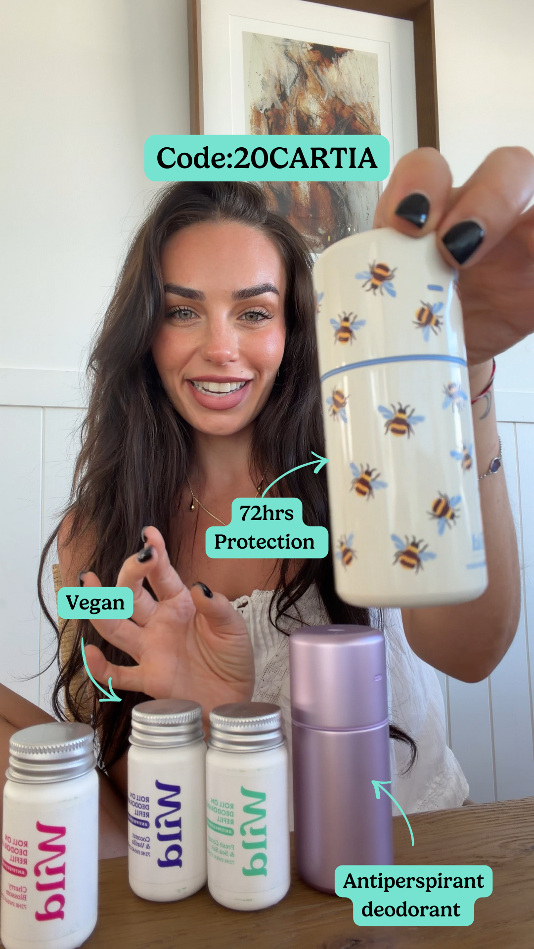 Wild Facebook ad: Get 20% off all Wild products with code 20CARTIA