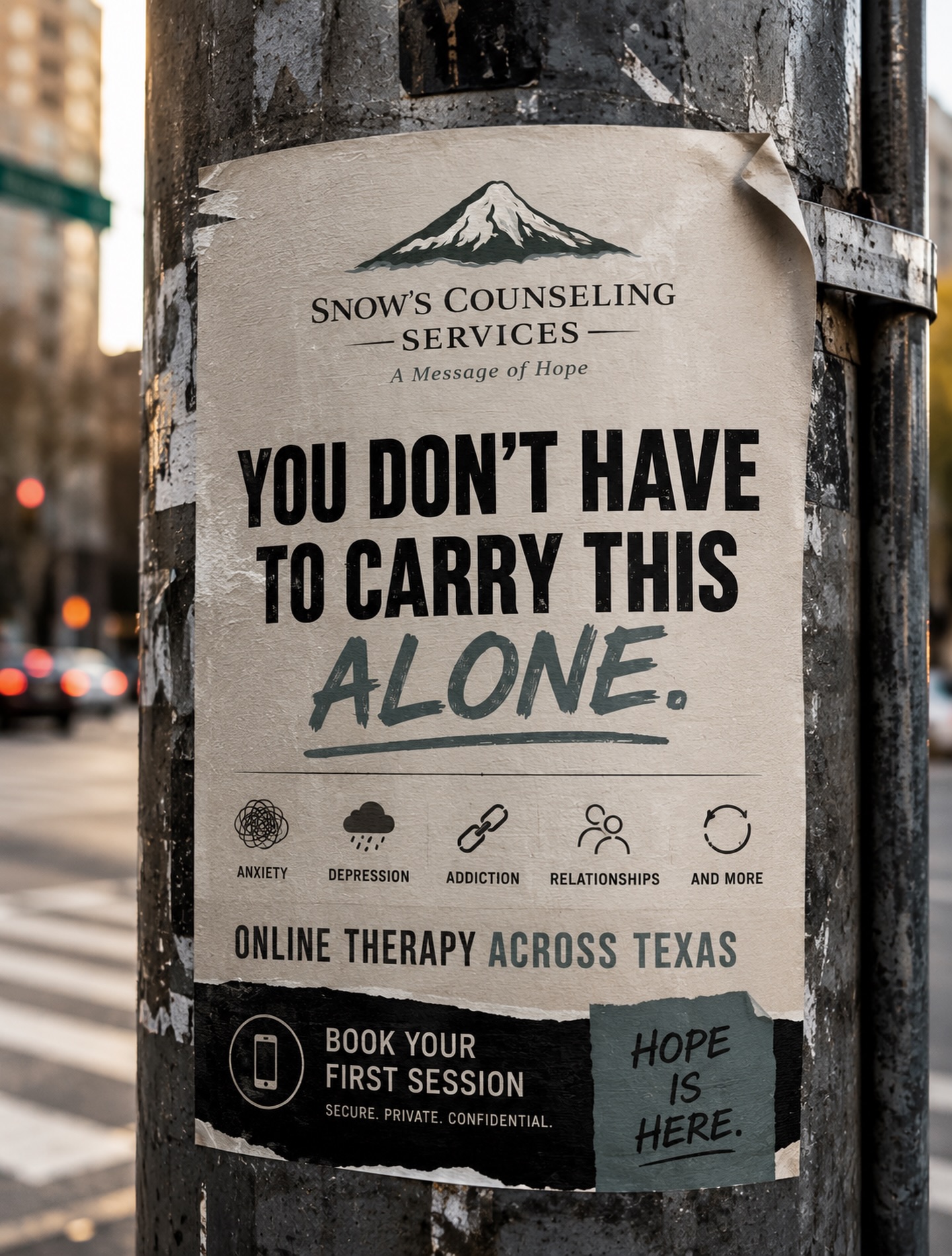 Snow’s Counseling Services Facebook ad: Larry Snow - LCSW | Headway
