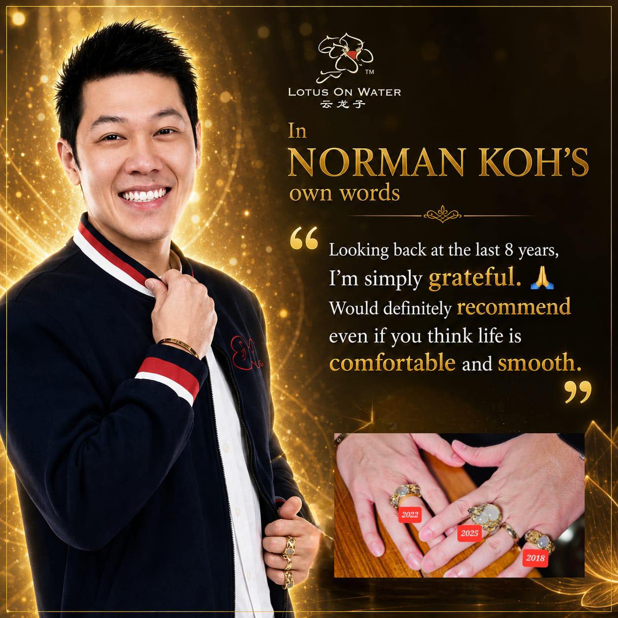 Lotus On Water ｜ 云龙子旺财馆 Facebook ad: We are thankful of our beloved clients, allowing…